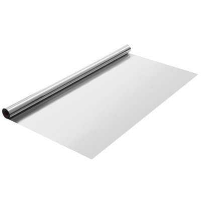 One Way Privacy Window Film Daytime Sticker Tint Self-Adhesive Silver