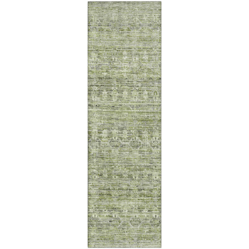 Premium Machine Washable Lubbers AMF1746 Stripe Rug, Runner 2'3" x 7'6"
