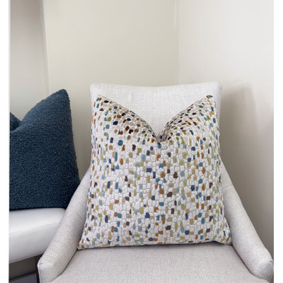 Mosaic Velvet Throw Pillow Cover