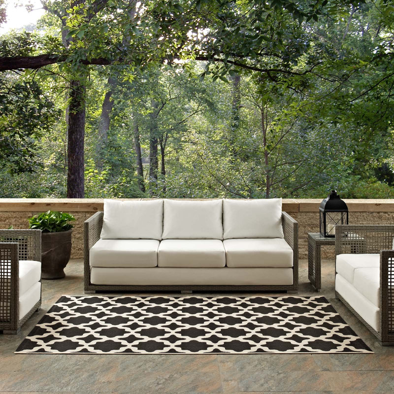 Modway Cerelia Moroccan Trellis Indoor and Outdoor Area Rug, Rectangle 8' x 10'