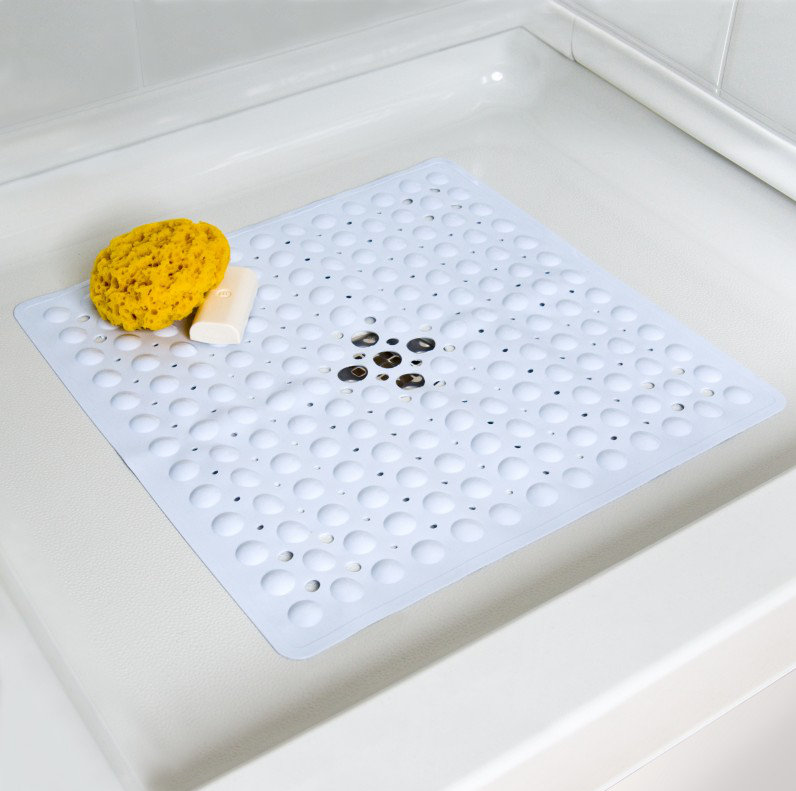 Aesop Plastic / Acrylic Non-Slip Shower Mat, White