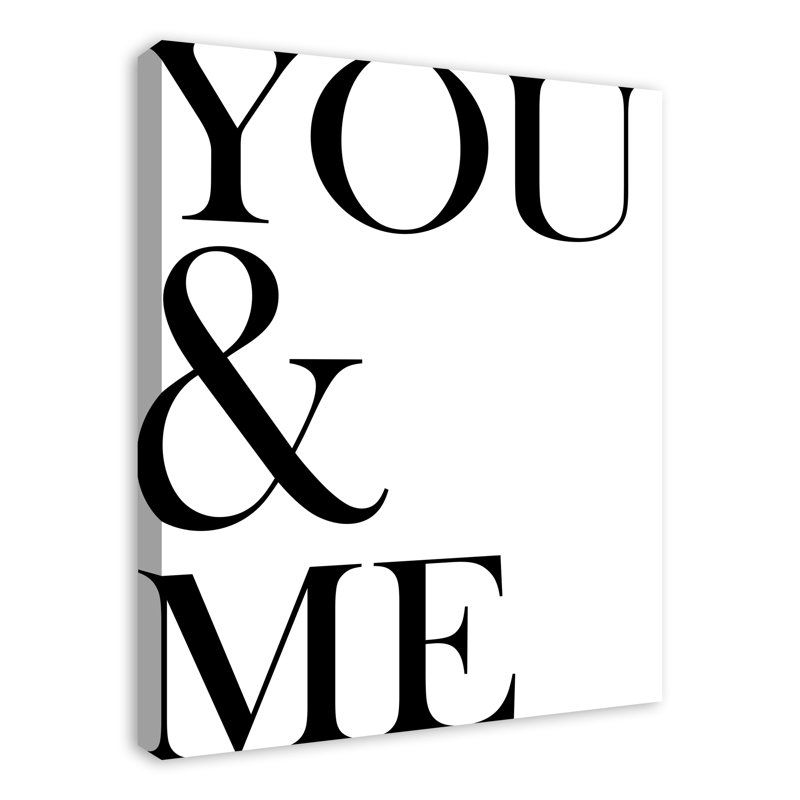 « you & me »-impression sur toile tendue, H 30 po x l 24 po x P 1,25 po