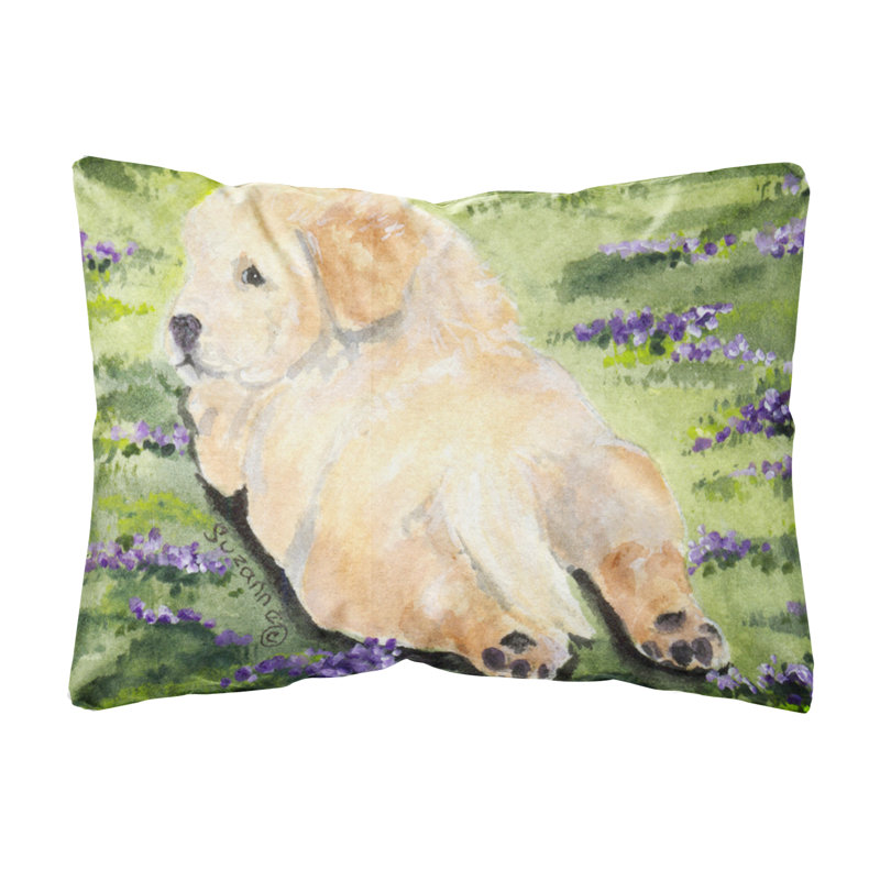 Coussin décoratif intérieur/extérieur golden retriever
