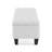 Button - Tufted And Diamond - Stitched Storage Ottoman, White