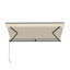 Auvent de terrasse rétractable pour la maison | Auvent de terrasse | Protection contre les rayons UV | Cadre noir manuel | Amélioré 2024-45055555-63869593-109194832