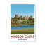Windsor Castle, England - Romantic Travel Poster Of The Royal Castle By The Thames. Giclée Print On Wrapped Canvas. Wall Art, Home Decor - Castles & Palaces, England - Wrapped Canvas Print-1509123974