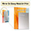 Pastel colors Contrasting geometric Composition I - Modern Rectangular Wall Mirror-497350478