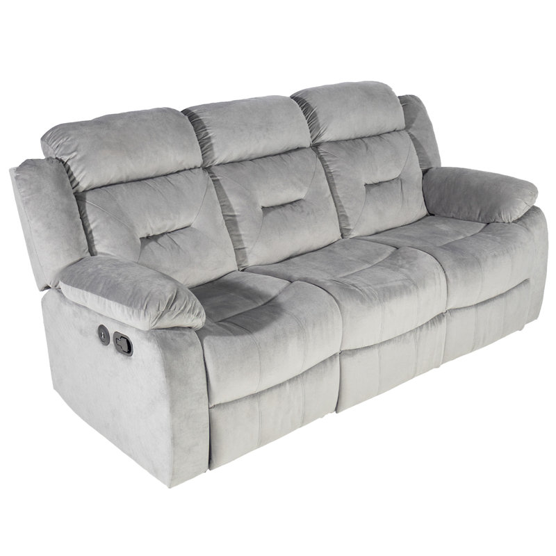 Canapé inclinable 3 places avec port USB