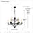 Ashlie 9 - Light Dimmable Tiered Chandelier