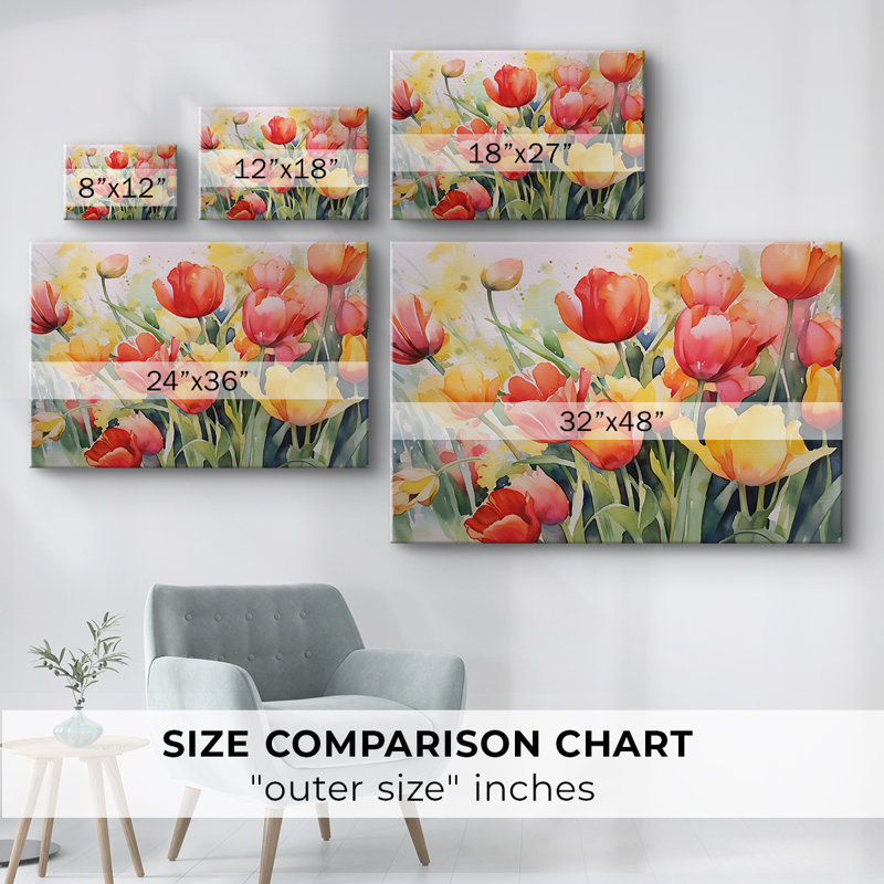Série Floral - CL III - Cavas enveloppés de galerie, 18 x 27