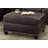 Lebrun 112" Wide Faux Leather Reversible Sofa & Chaise with Ottoman-2071554779