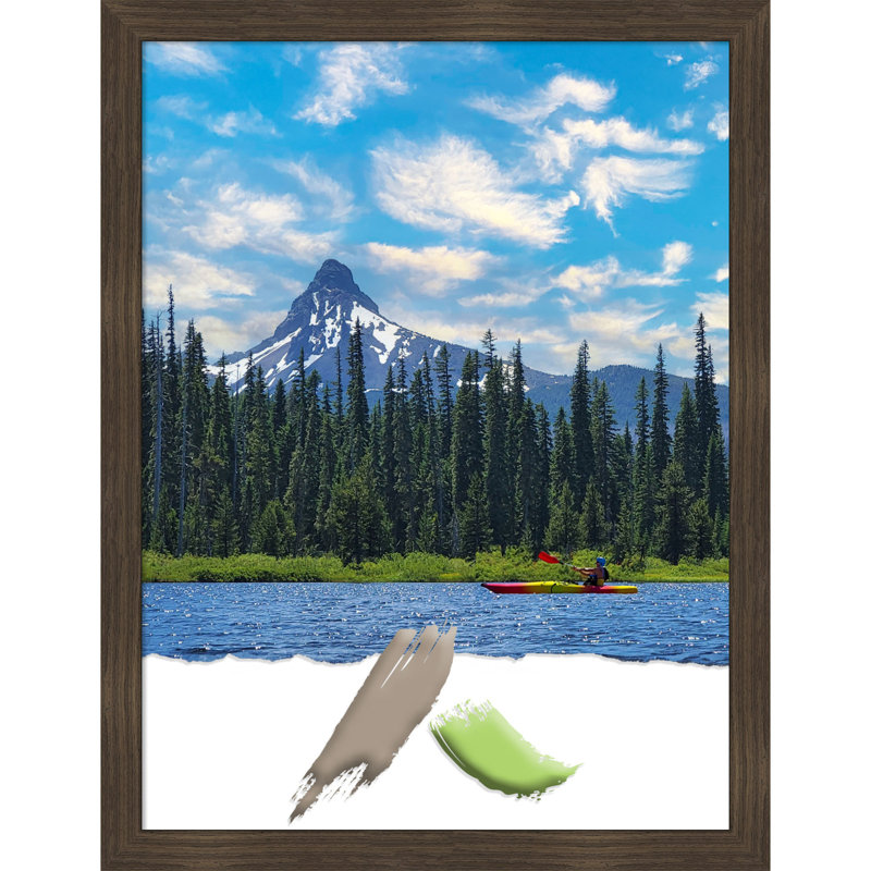 Kanavis Brown Wood Picture Frame, 18'' W x 24'' H