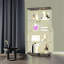 Vitrine lumineuse en verre à deux portes avec 4 tablettes-1845576805