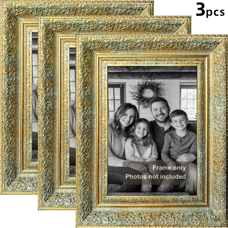 Cadre de table 8 pièces x 8 po or antique 8 pièces pour mémoire
