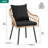 Altti Wicker Outdoor Dining Armchair with Cushion