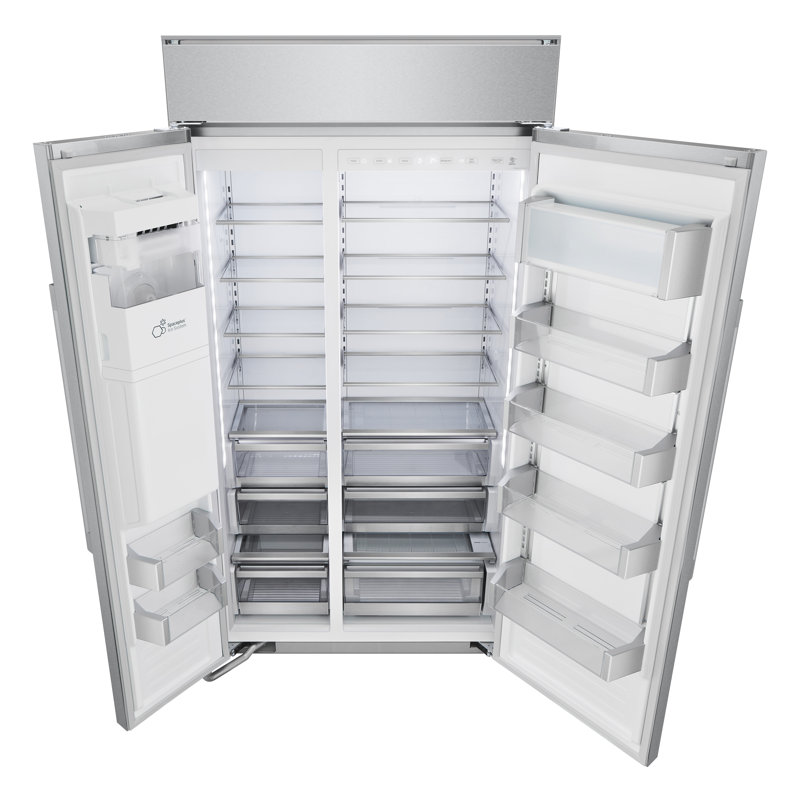 42" Width Counter Depth Side by Side 25.6 cu. ft. Smart Refrigerator