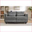 Causeuse convertible Sofas avec ports USB, porte-gobelets et amp; Rangement | Gris ardoise | Velours côtelé-597015486