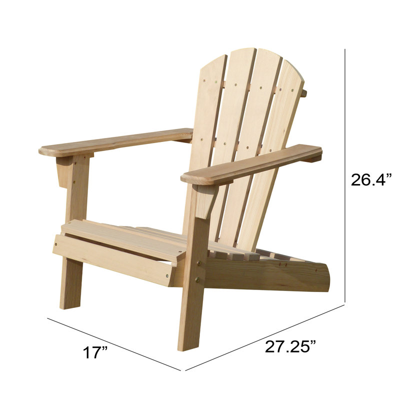 Ebner Kids Personalized 9.84 in. Wood Outdoor Table or Chair Outdoor Table / Chair and Ottoman