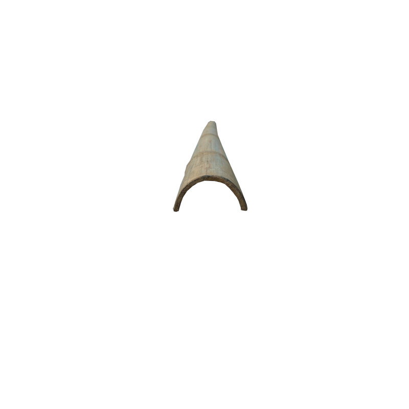Capuchon / dessus de poteau en bambou brun clair MGP, H 92 po x l 4,5 po x P 5 po