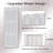 24" - 36"W detachable Paneled PVC/Vinyl Accordion Door