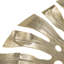 Décoration murale 24,8 po feuille d'or Monstera - Matériau en aluminium, design moderne pour la chambre à coucher du salon-126356223