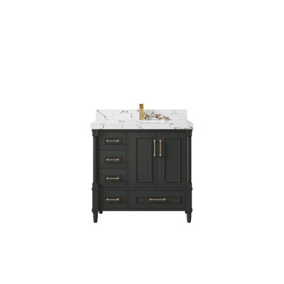 Meuble-lavabo simple 36 po avec comptoir Aberdeen