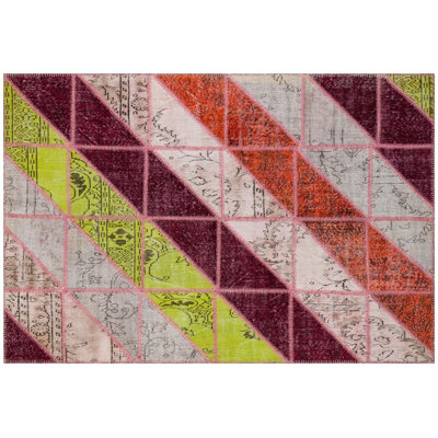 Tapis multicolore fabriqué à la main Modern