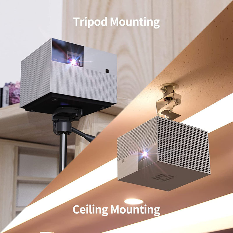 WEMAX Vogue Pro Native 1080P Projector 4K Home Theater Projector, w/ Smart OS, 1600 lumens, 10W*2 Speaker, Dolby Audio, Obstacle Avoidance, Screen Alignment, Auto Ketsrone
