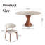 Ensemble de 7 tables de salle à manger modernes en pierre frittée moderne avec chaises en cuir de confort pour 6 personnes-160705596-158853009-158853013
