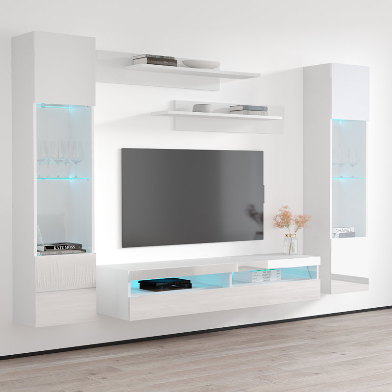Meuble audio-vidéo Fly 100 A 35TV, Blanc