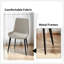 Chaises de salle à manger 2 pièces, chaises de cuisine et de salle à manger modernes, siège rembourré en similicuir et pieds robustes en métal-1041519376-1041519379