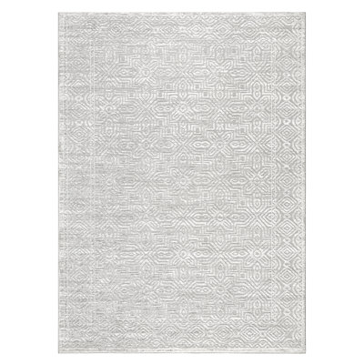 Tapis intérieur neutre à motif de médaillon Town & Country Country