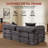 Nathasa Convertible Sleeper Sofa Bed, Mattress Couch With 2 Pillows-708873922