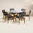 Fleur Composite And Black Rope Dining Set-796462305