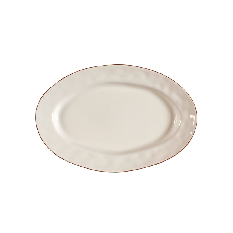 Cantaria Small Oval Platter - Almost Yellow, Ivory