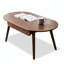 Table basse en bois massif avec rangement Jimon