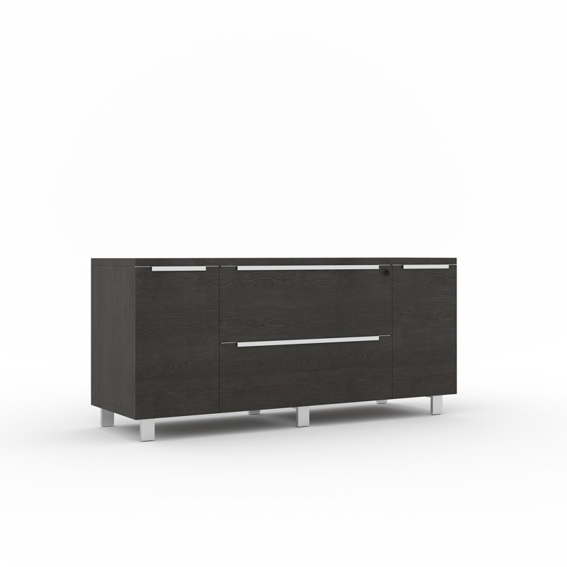Bureau d'écriture et crédence Maysey, H 29 po x l 71 po x P 32 po, Espresso