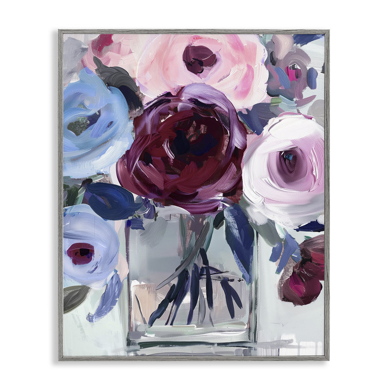 Giclée encadrée par Wine & Wedgewood, conception par Annabelle Hall, H 20 po x l 16 po, Giclée encadrée noir minuit