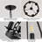 Mccormick 6-Light-Wagon Wheel Chandelier, Farmhouse Wagon Wheel Chandeliers For Dining Room, Round Chandelier For Living Room, Foyer, Entryway-1428359369