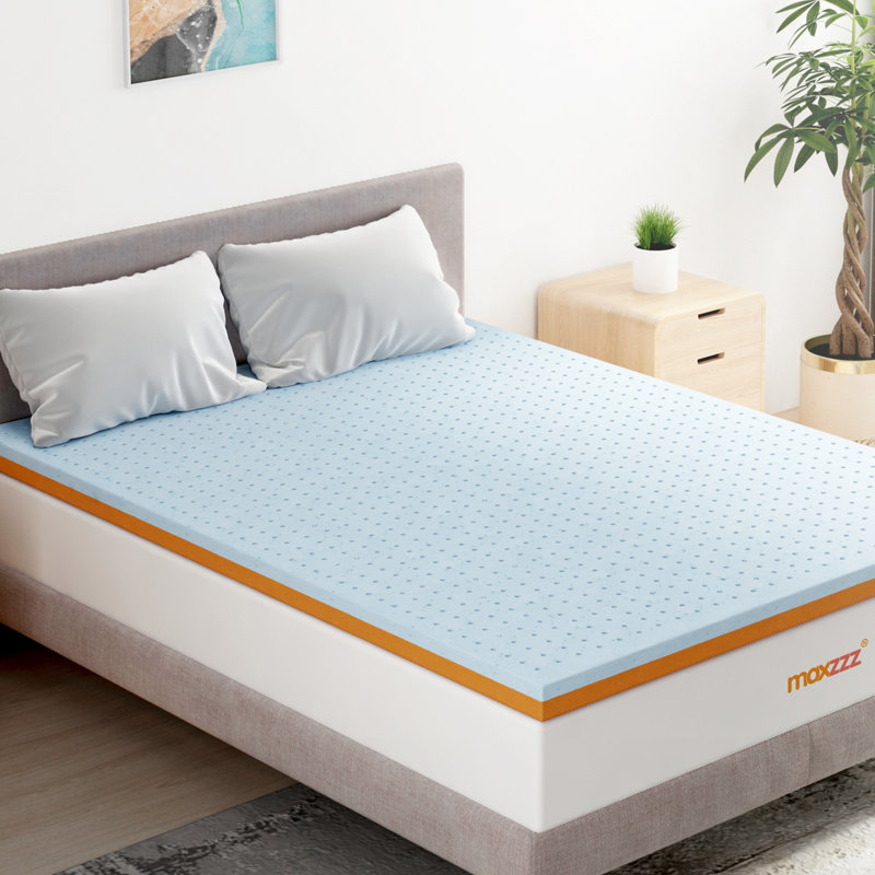 Surmatelas en mousse viscoélastique et gel Cool Cool, Simple, 3"