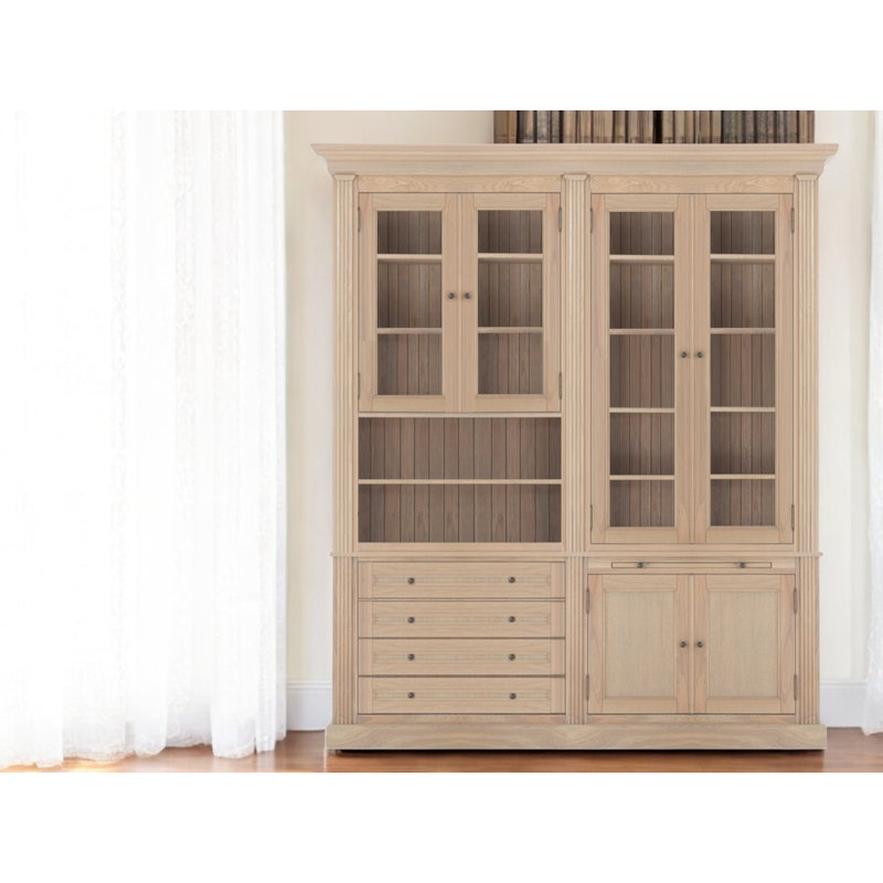 Alvares 94.48cm H x 78.74cm W Library Bookcase