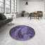 Tapis bleu / violet Paisley-1031565754