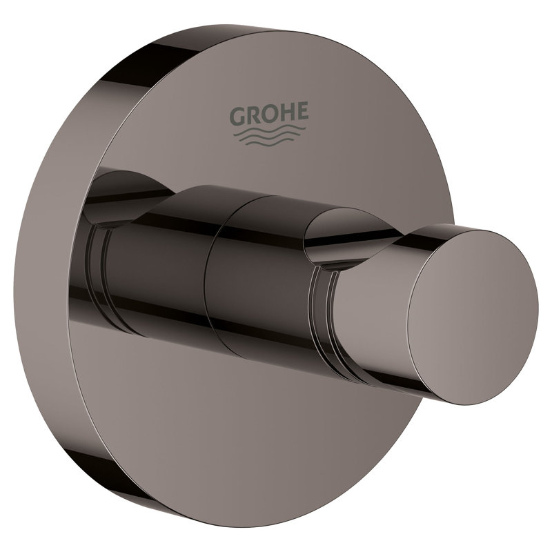 Essentials Wall Mounted Robe Hook, Matte Black
