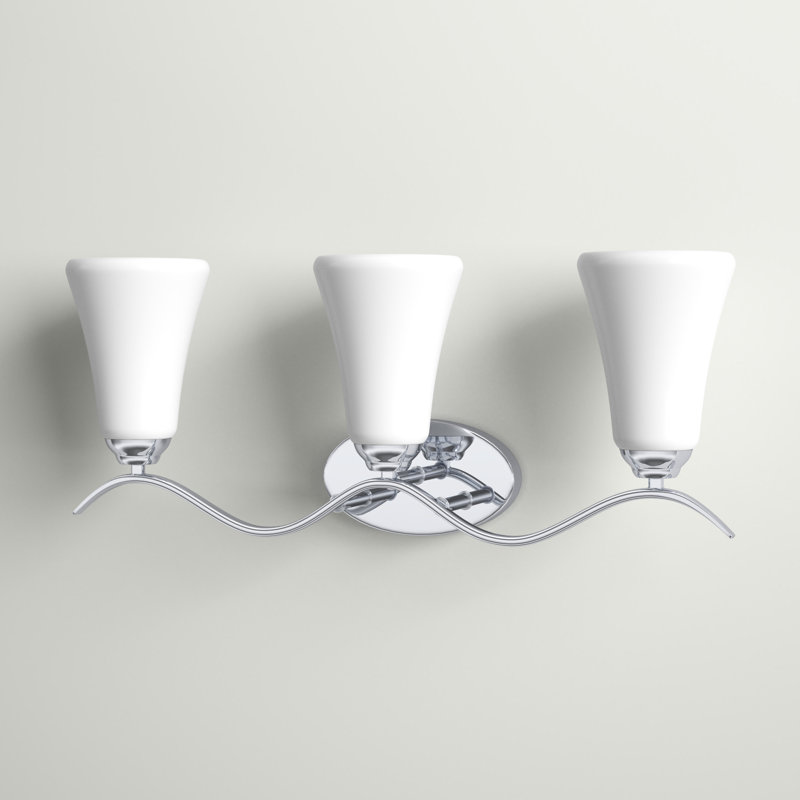 Éclairage pour meuble-lavabo à intensité variable Lavalley, Chrome poli