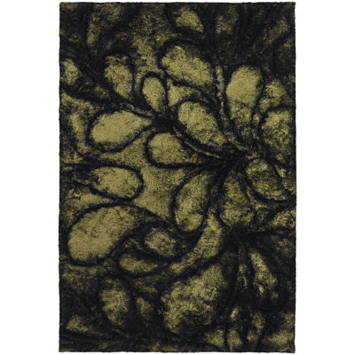 Flemish Shag Green Area Rug