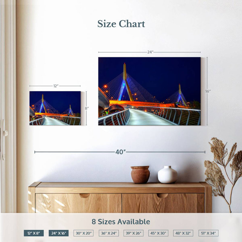 Pont patriotique Zakim, H 16 po x l 24 po