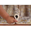 Tapis oriental rayé à motif abstrait indo 3 x 5