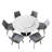 Cherno 6 - Person Pedestal Dining Set-1270748748
