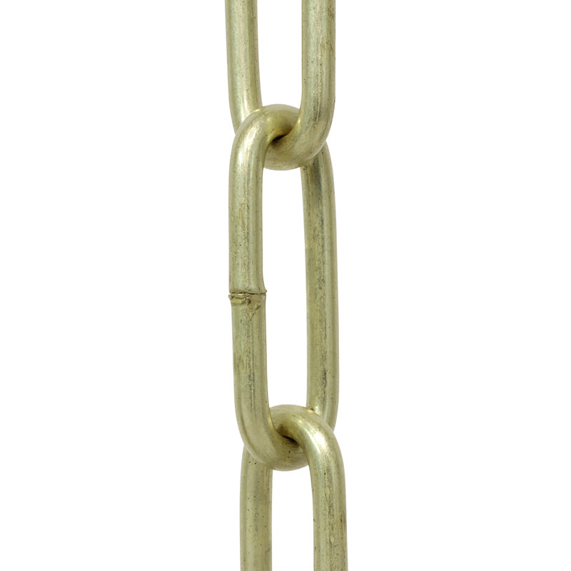 Decorative Standard Link Chandelier Chain, Satin Brass