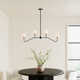 Lane 4 - Light Metal Dimmable Linear Chandelier